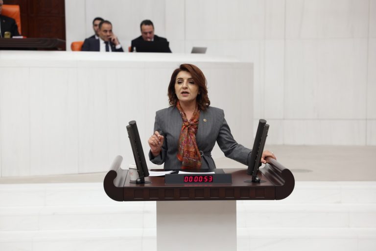 GÜLCAN KIŞ “FAİZE 411 MİLYAR TL, ÇOCUKLARIMIZIN GÜVENLİĞİNE SIFIR TL!”