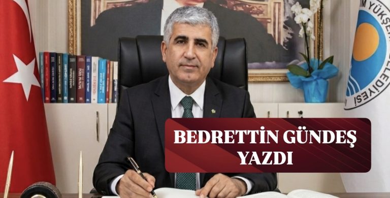 BEDRETTİN GÜNDEŞ “TOPLUM OLARAK KENDİMİZLE YÜZLEŞMELİYİZ”