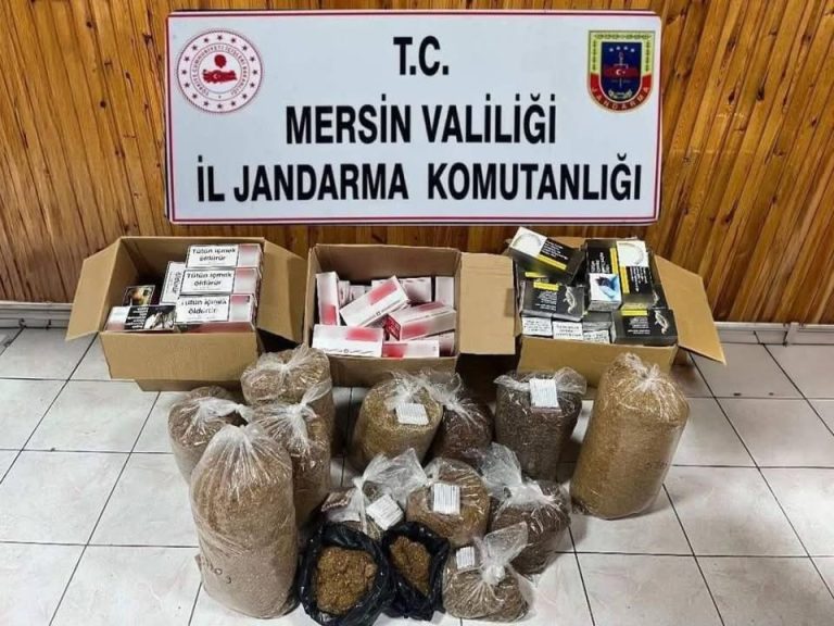 Gülnar’da kaçak makaron operasyonu: 2 gözaltı