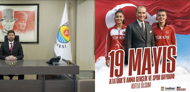 BAŞKAN ALİ BOLTAÇ’TAN, 19 MAYIS ATATÜRK’Ü ANMA, GENÇLİK VE SPOR BAYRAMI MESAJI