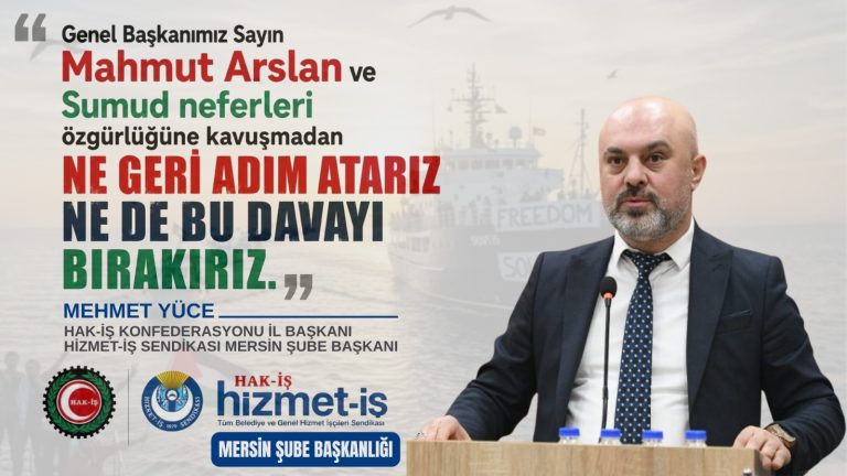 MEHMET YÜCE “MAHMUT ARSLAN YALNIZ DEĞİLDİR”